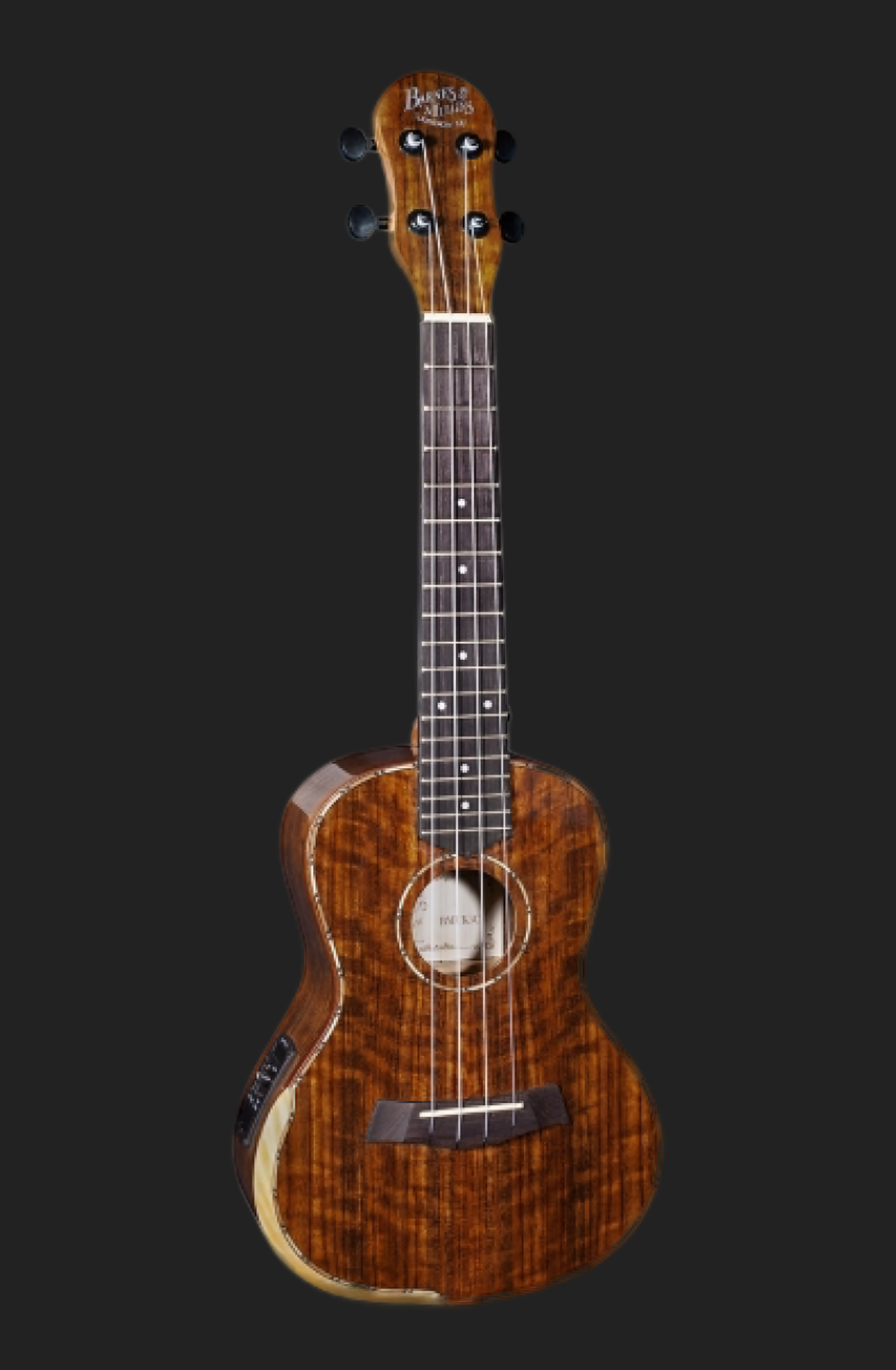 Barnes & Mullins BMUK5CE Electro-Acoustic Concert Ukulele, Walnut
