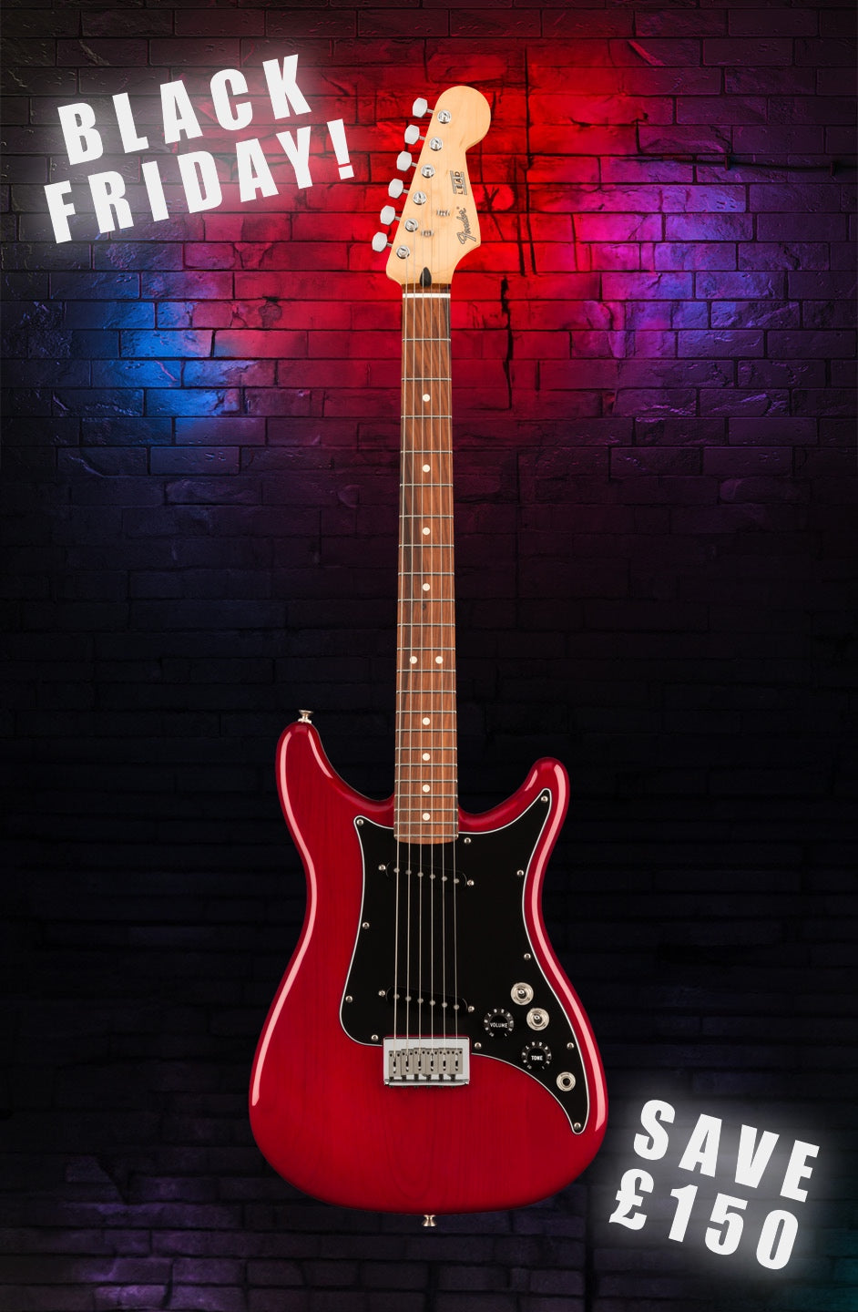 Fender Player Lead II, Pau Ferro Fingerboard, Crimson Red Transparent