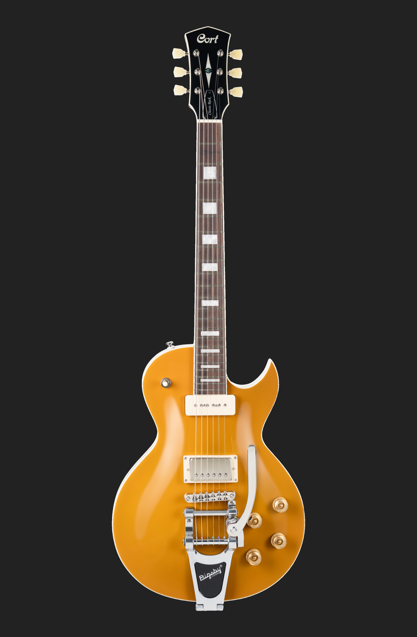 Cort CR200BV Bigsby, Gold Top