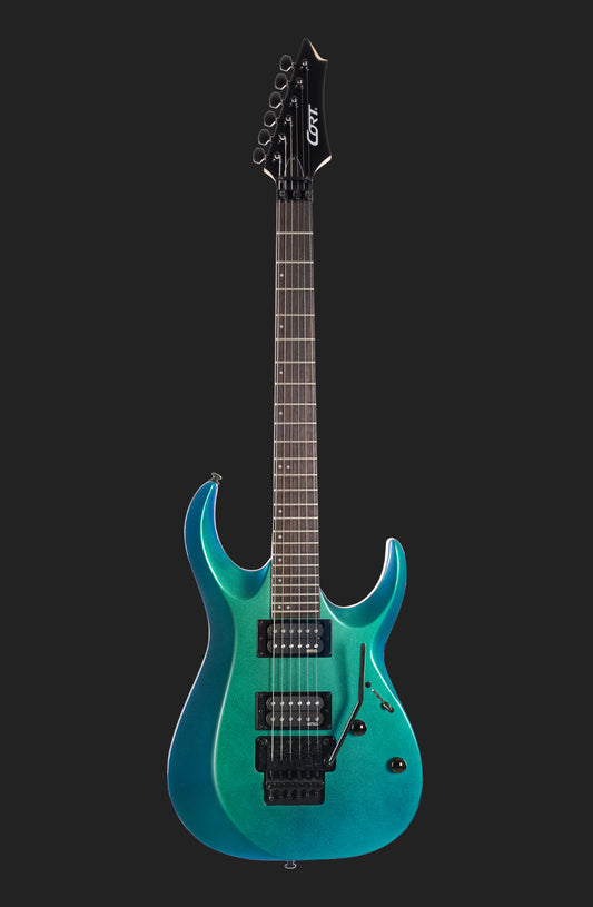 Cort X300-FBL, Flip Blue