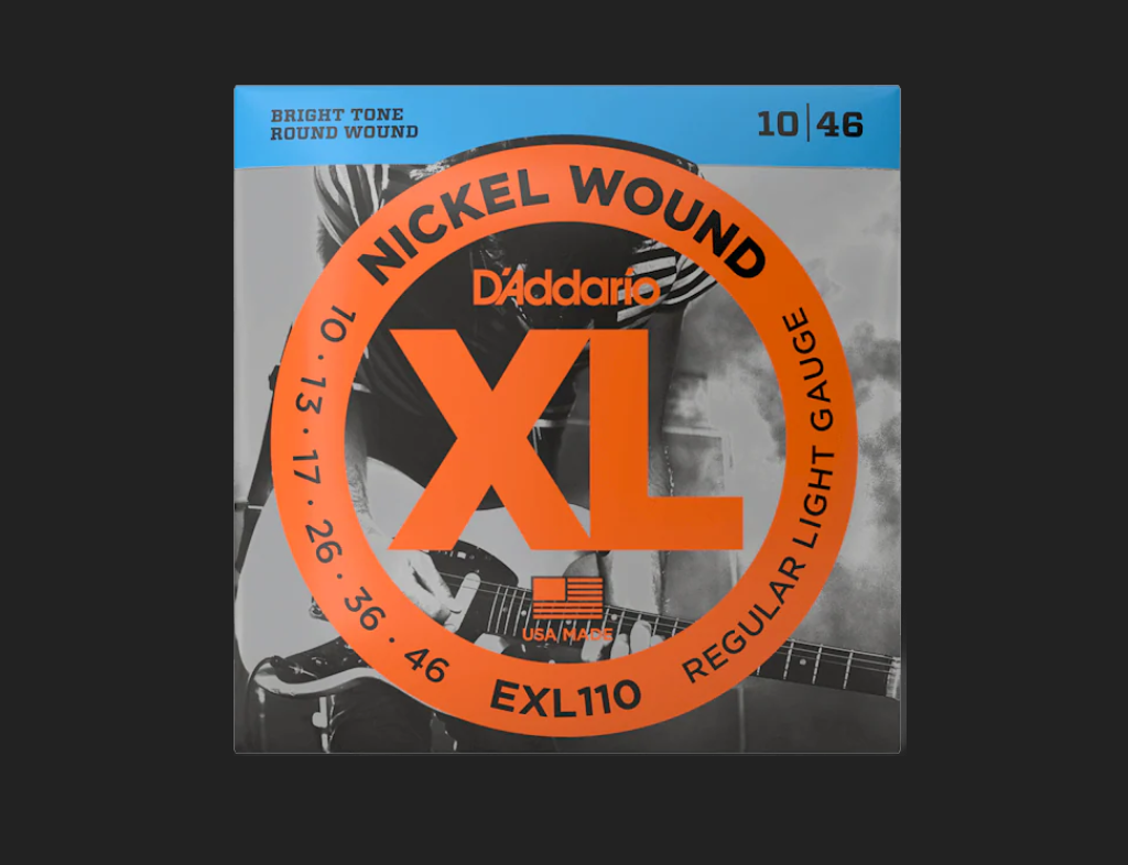 D'addario XL Nickel Wound Electric Guitar Strings, 10-46