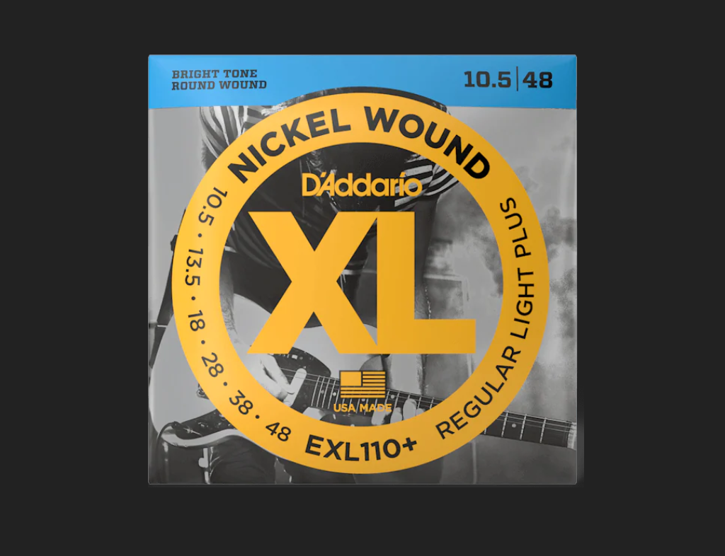 D'addario XL Nickel Wound Electric Guitar Strings, 10.5-48