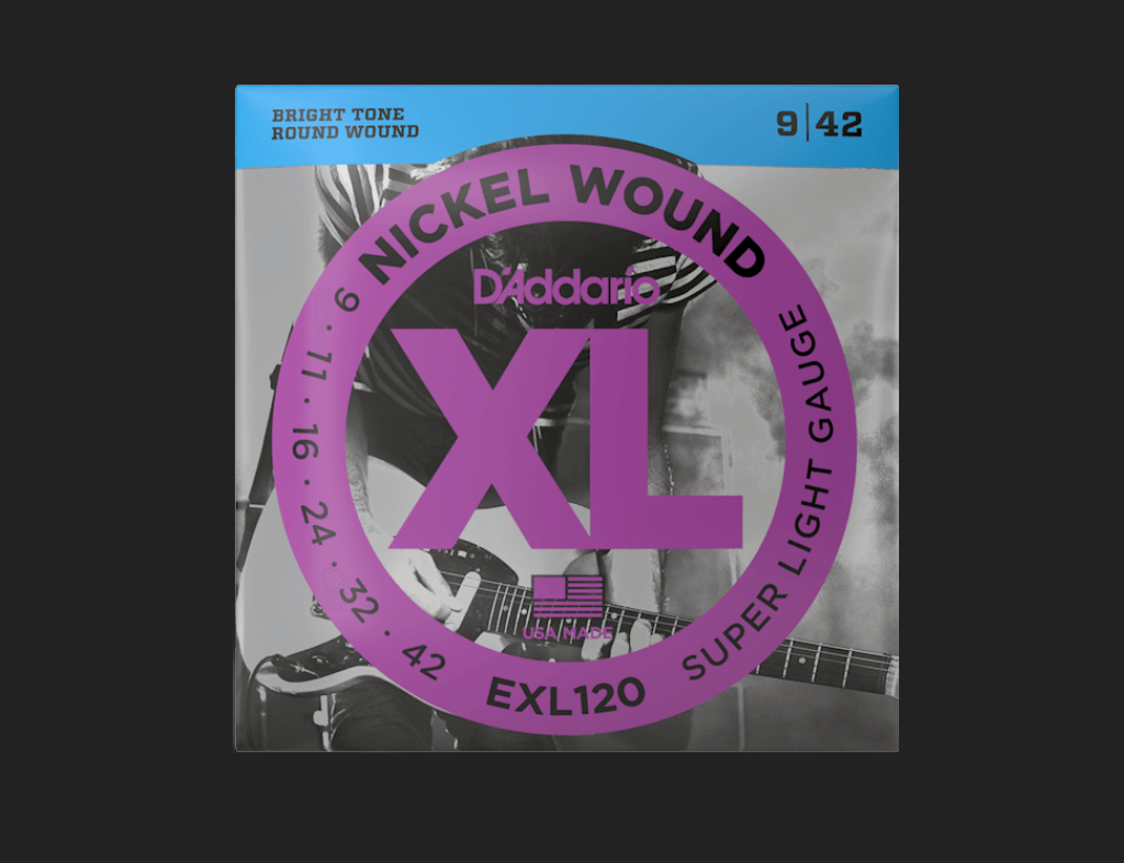 D'addario XL Nickel Wound Electric Guitar Strings, 9-42