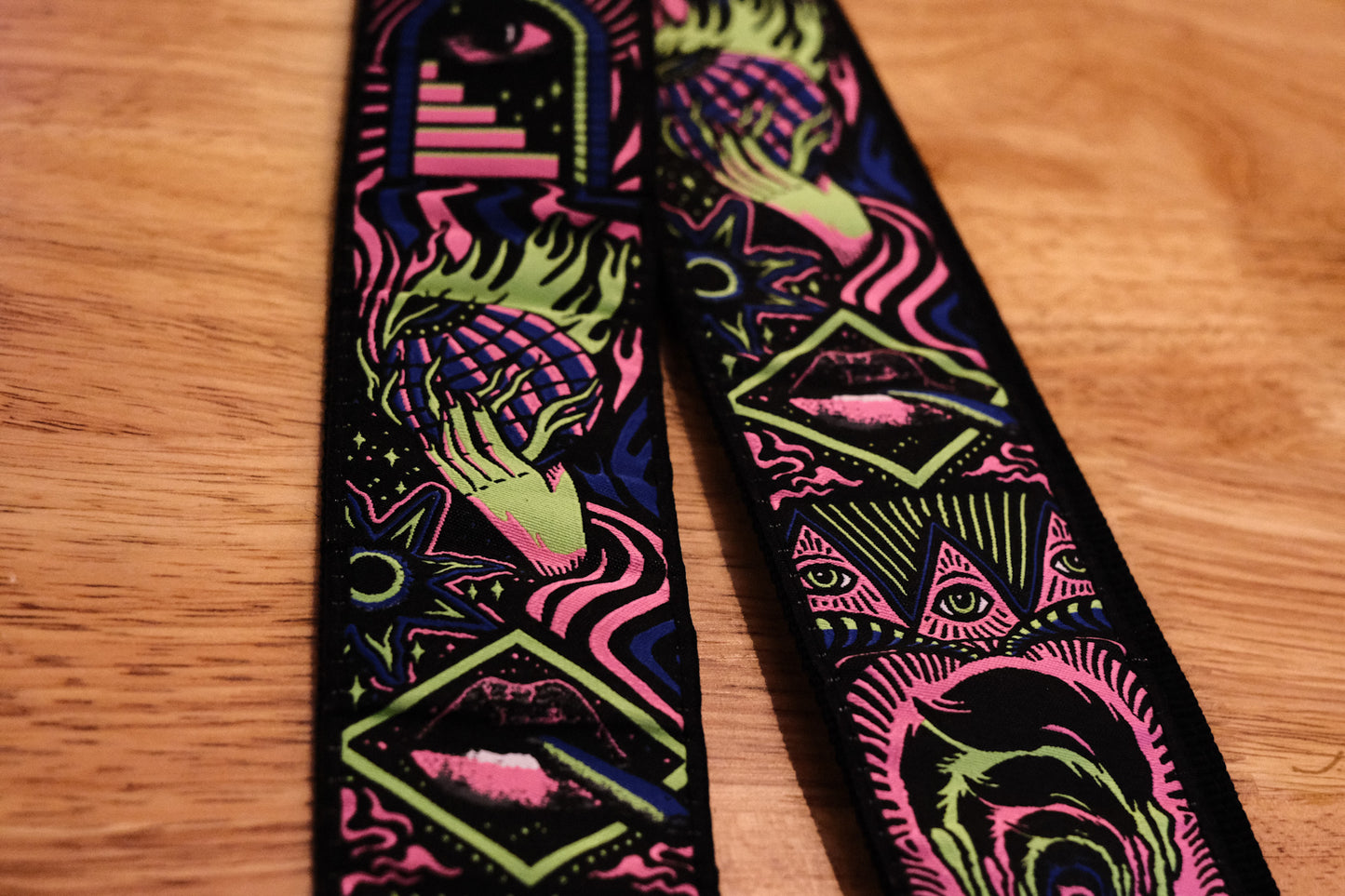 Dunlop ILOVEDUST Headspace Green Guitar Strap ILD01
