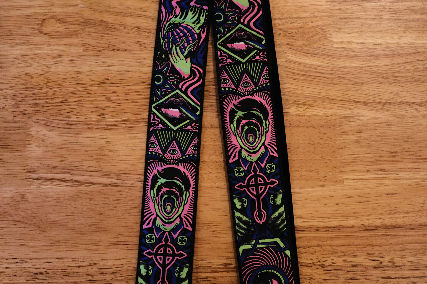 Dunlop ILOVEDUST Headspace Green Guitar Strap ILD01