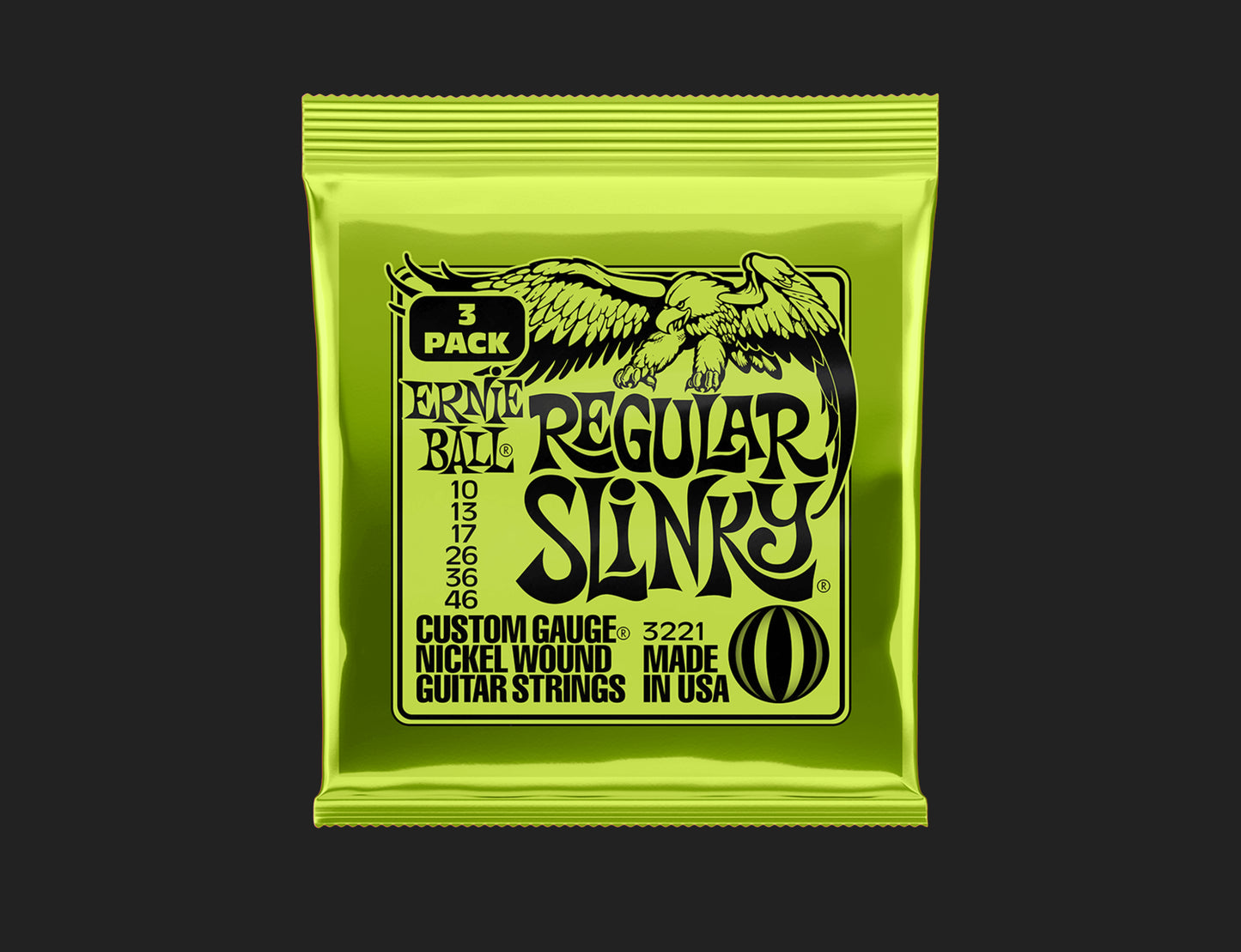 Ernie Ball Slinky Nickel Wound Strings 3 Pack