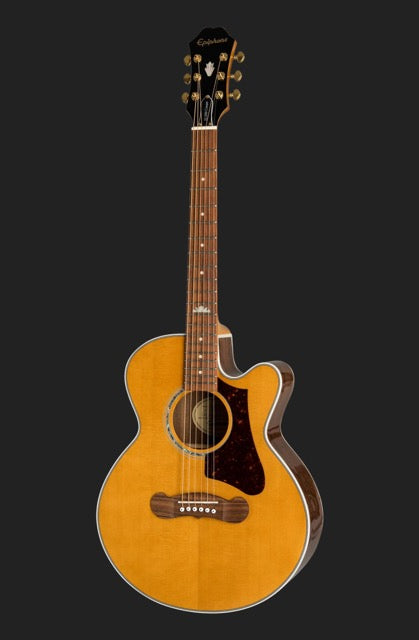 Epiphone J-200 EC Studio Parlor, Vintage Natural