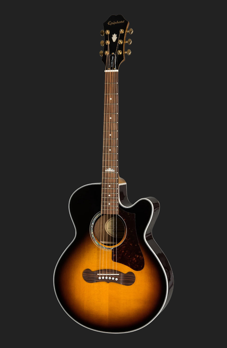 Epiphone J-200 EC Studio Parlor, Vintage Sunburst