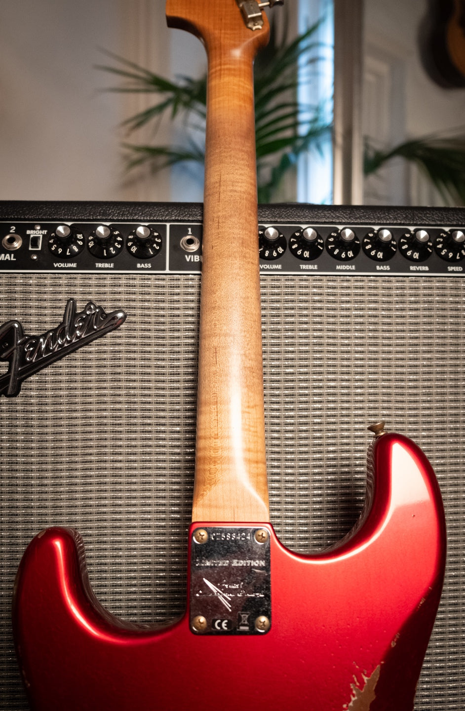 Fender Limited Edition Custom Shop Roasted 'Big Head' Stratocaster Relic, Aged Candy Apple Red
