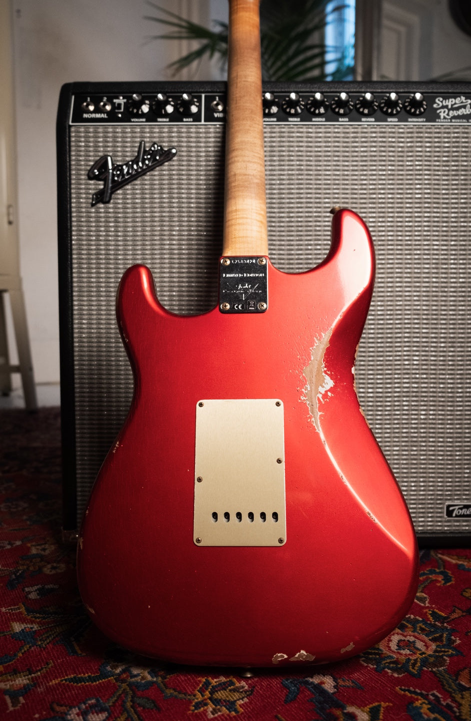 Fender Limited Edition Custom Shop Roasted 'Big Head' Stratocaster Relic, Aged Candy Apple Red