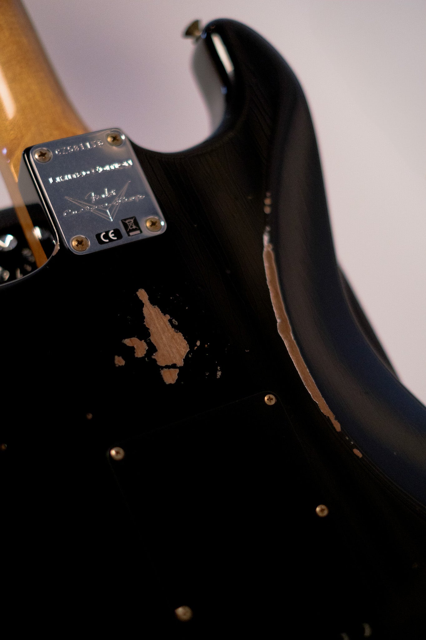 Fender Custom Shop Limited Black Roasted Dual-Mag Stratocaster, Relic, Black