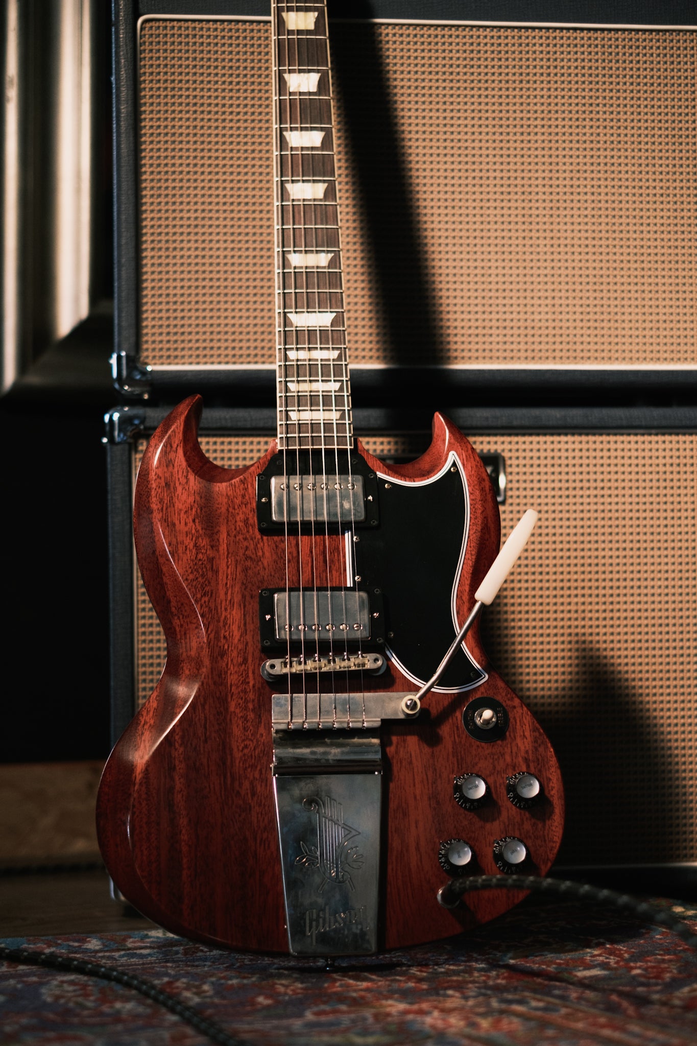 Gibson 1964 SG Standard Reissue with Maestro Vibrola, Cherry Red