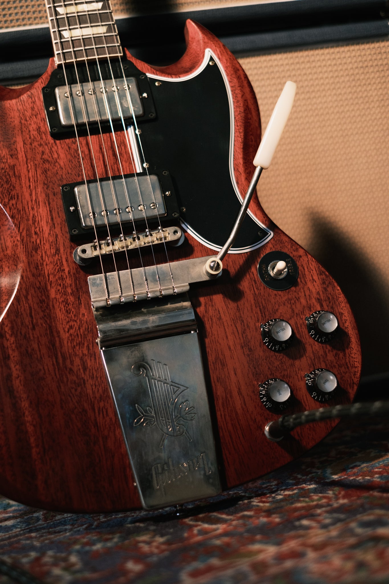 Gibson 1964 SG Standard Reissue with Maestro Vibrola, Cherry Red