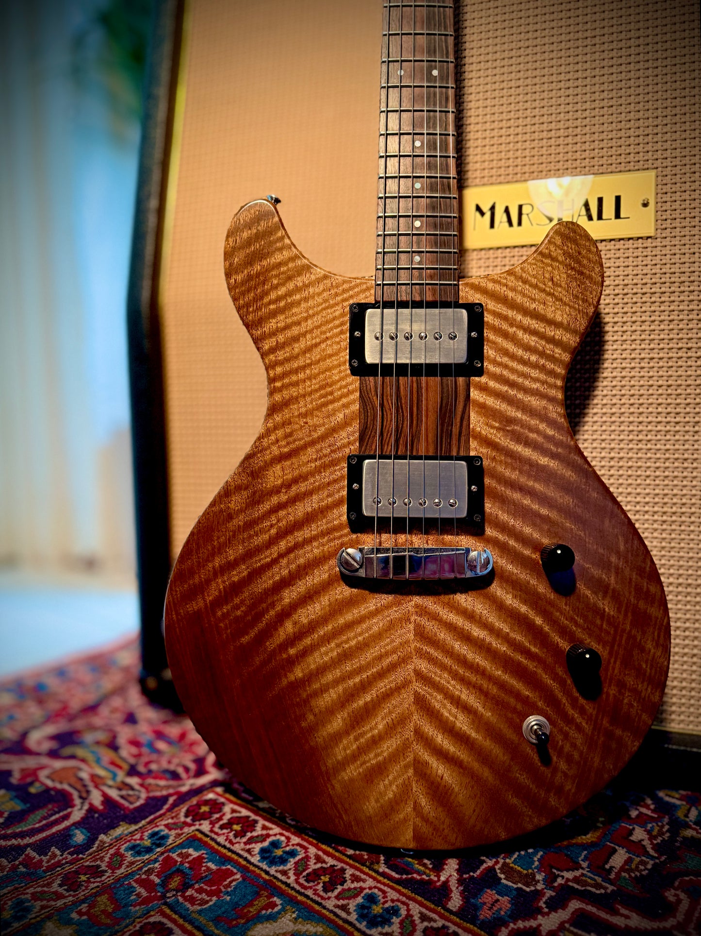 PRE-LOVED Patrick James Eggle Macon Double Cut, Claro Walnut.