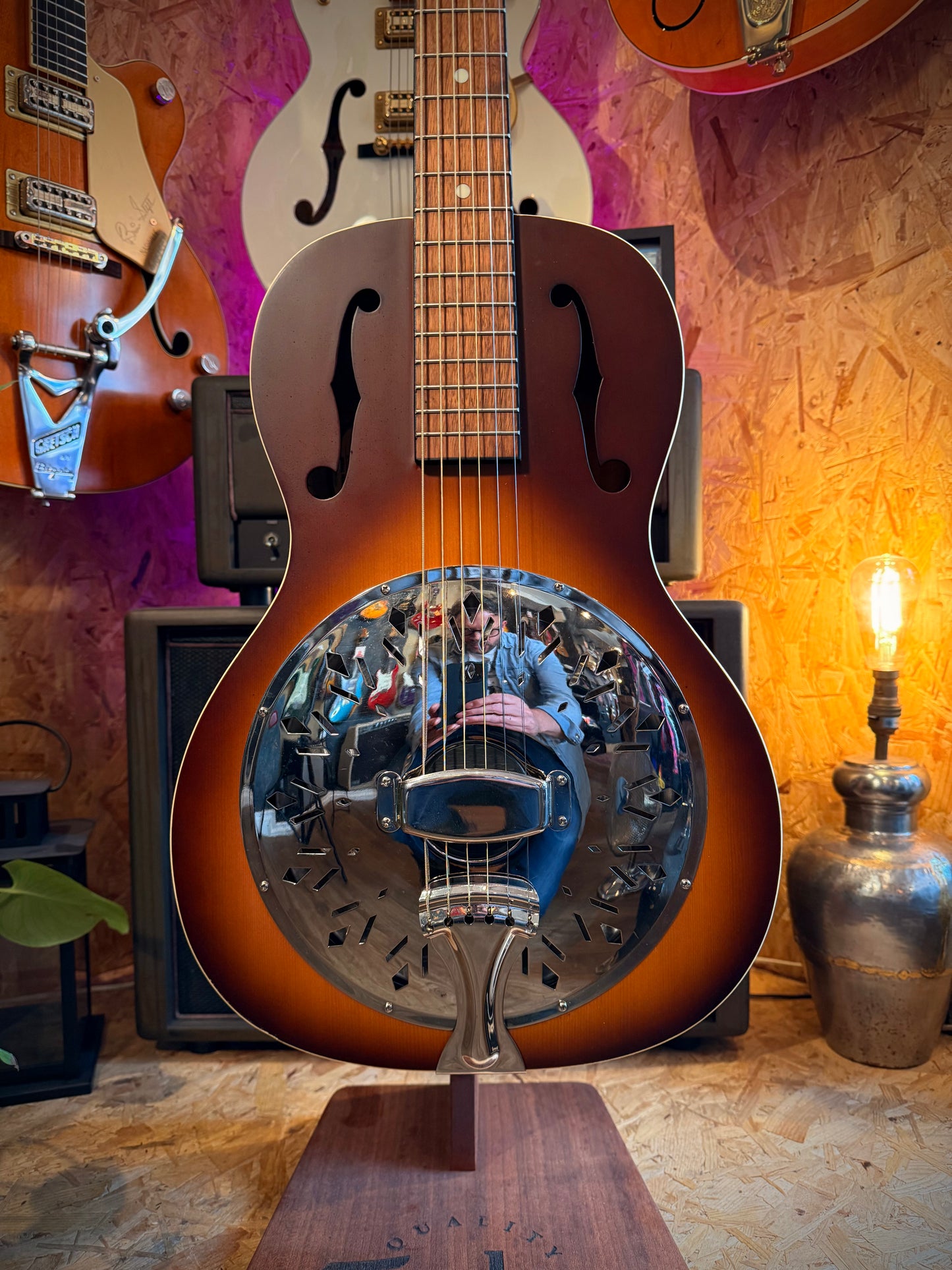PRE-LOVED Recording King Dirty 1930's Resonator Guitar.
