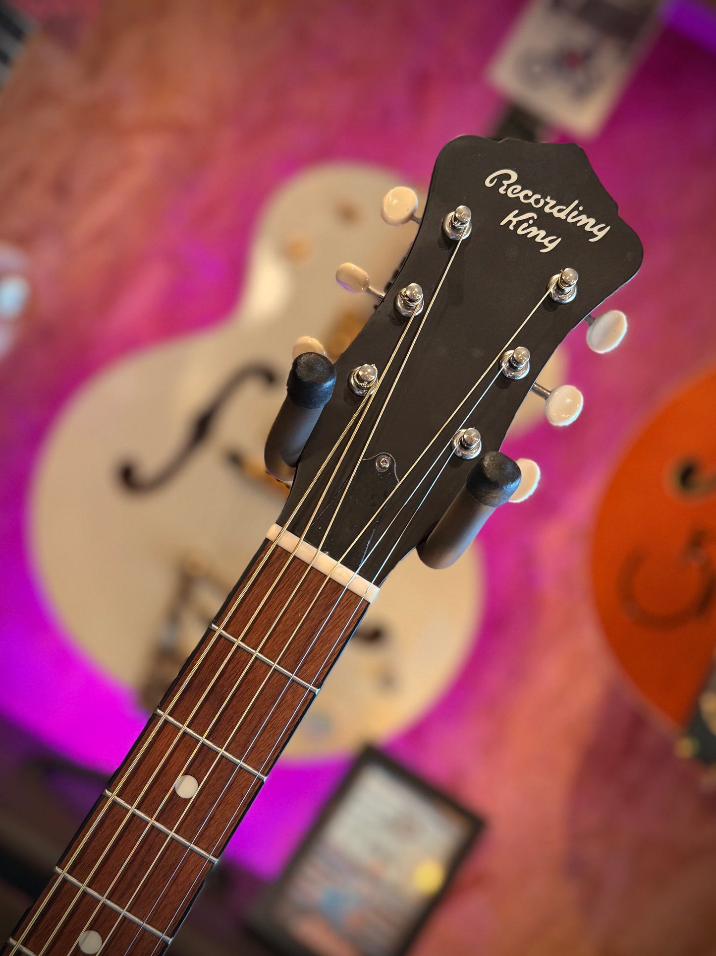 PRE-LOVED Recording King Dirty 1930's Resonator Guitar.