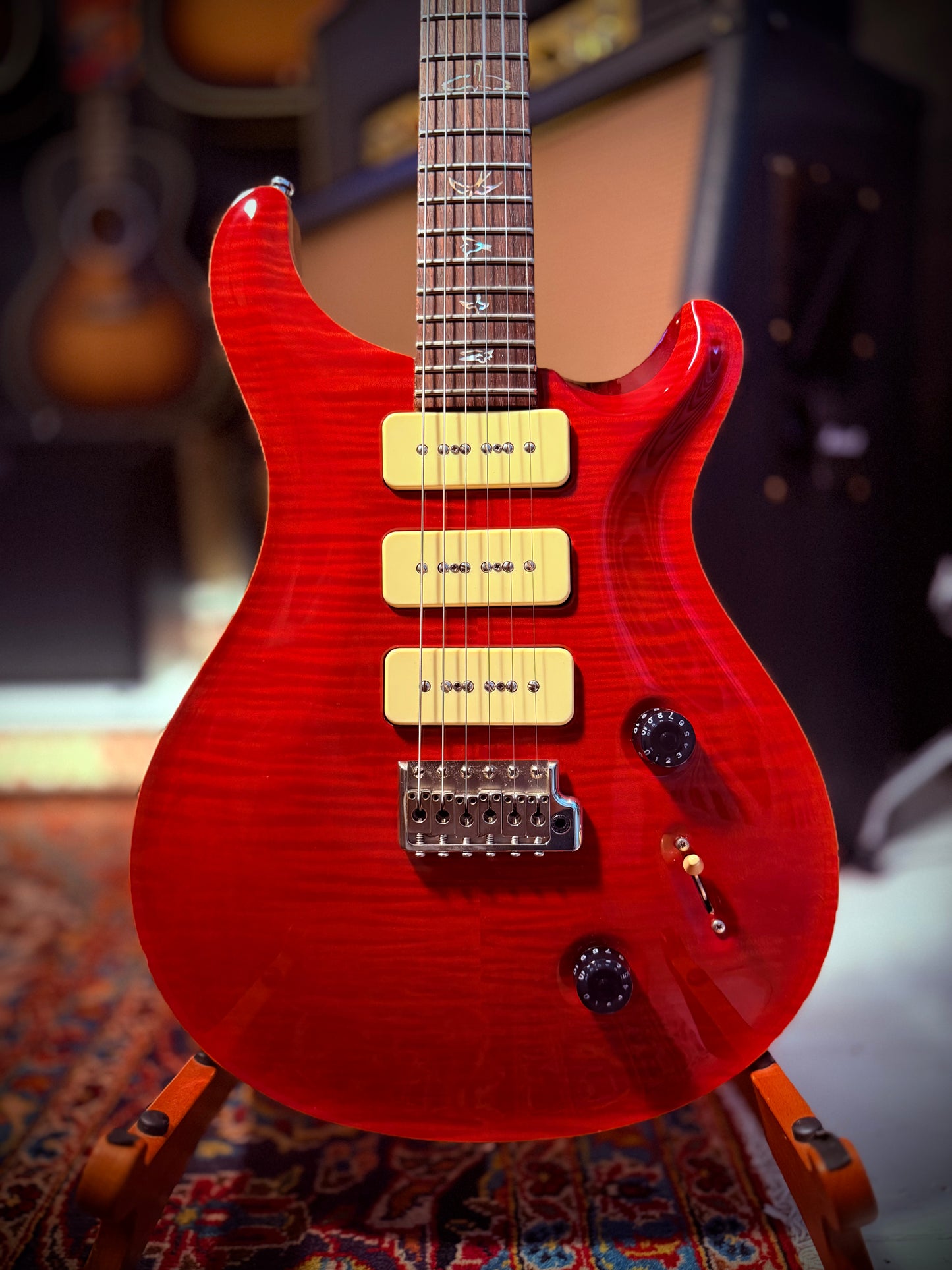 PRE-LOVED PRS Custom 22 Soapbar, Strawberries & Cream.