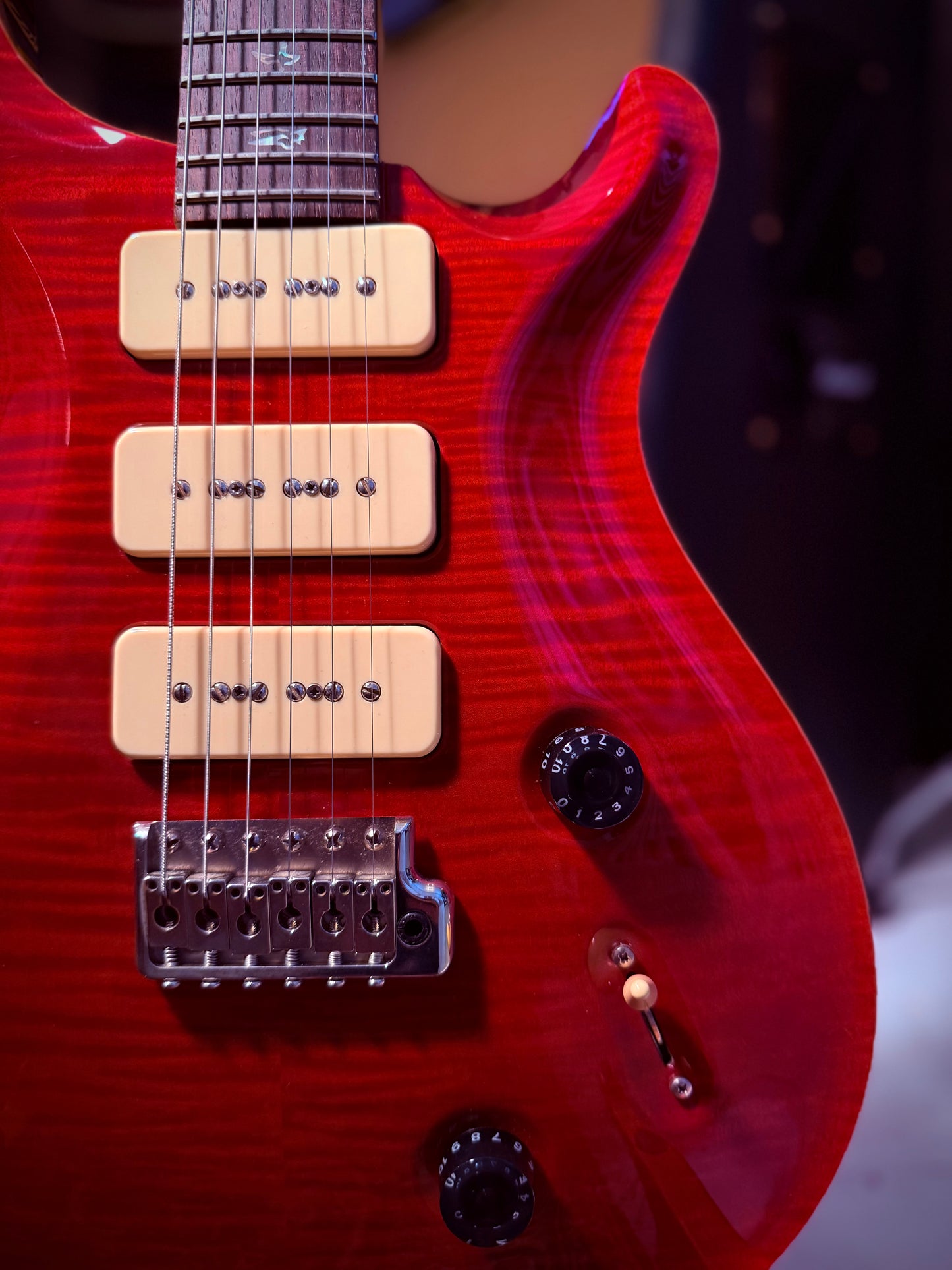 PRE-LOVED PRS Custom 22 Soapbar, Strawberries & Cream.