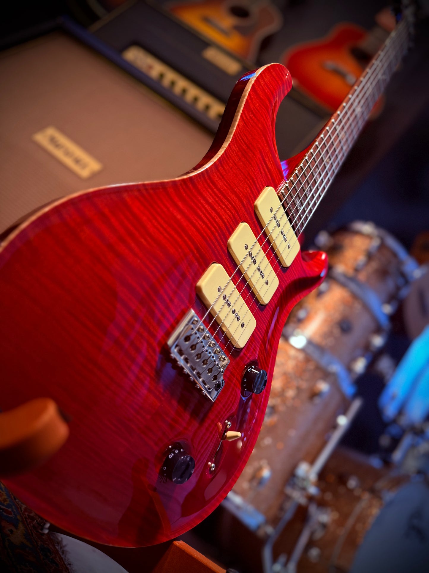 PRE-LOVED PRS Custom 22 Soapbar, Strawberries & Cream.