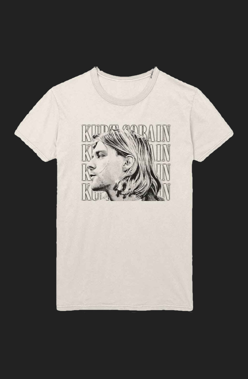 Kurt Cobain Contrast Profile Unisex T-Shirt