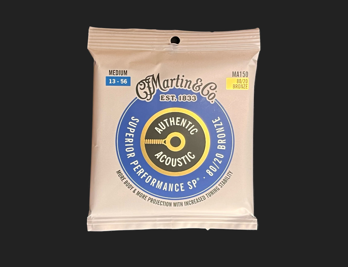 Martin Authentic Acoustic Guitar Strings, 80/20 Bronze