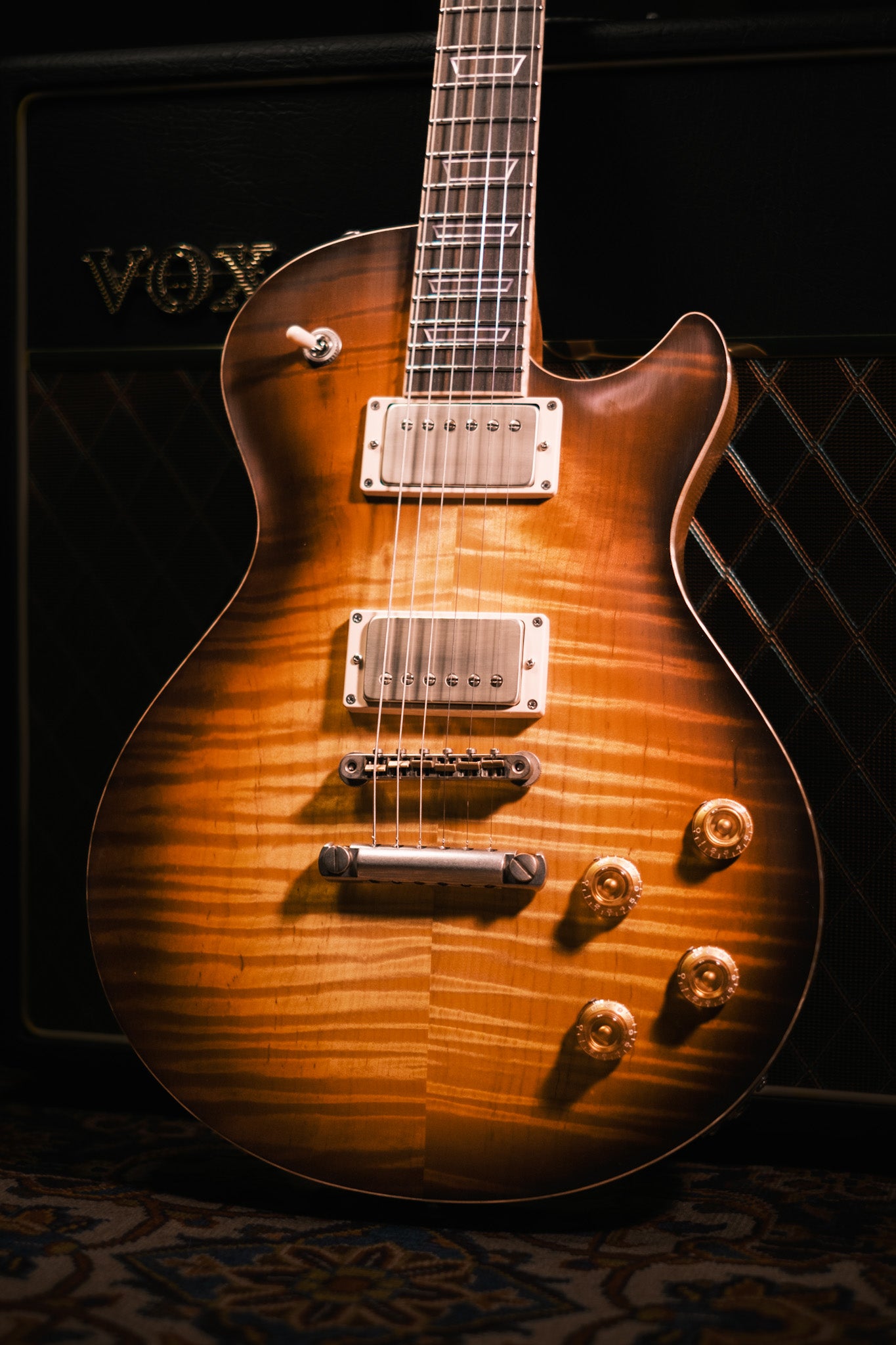 Patrick James Eggle Macon Carve Top H/H Tobacco Burst #31400