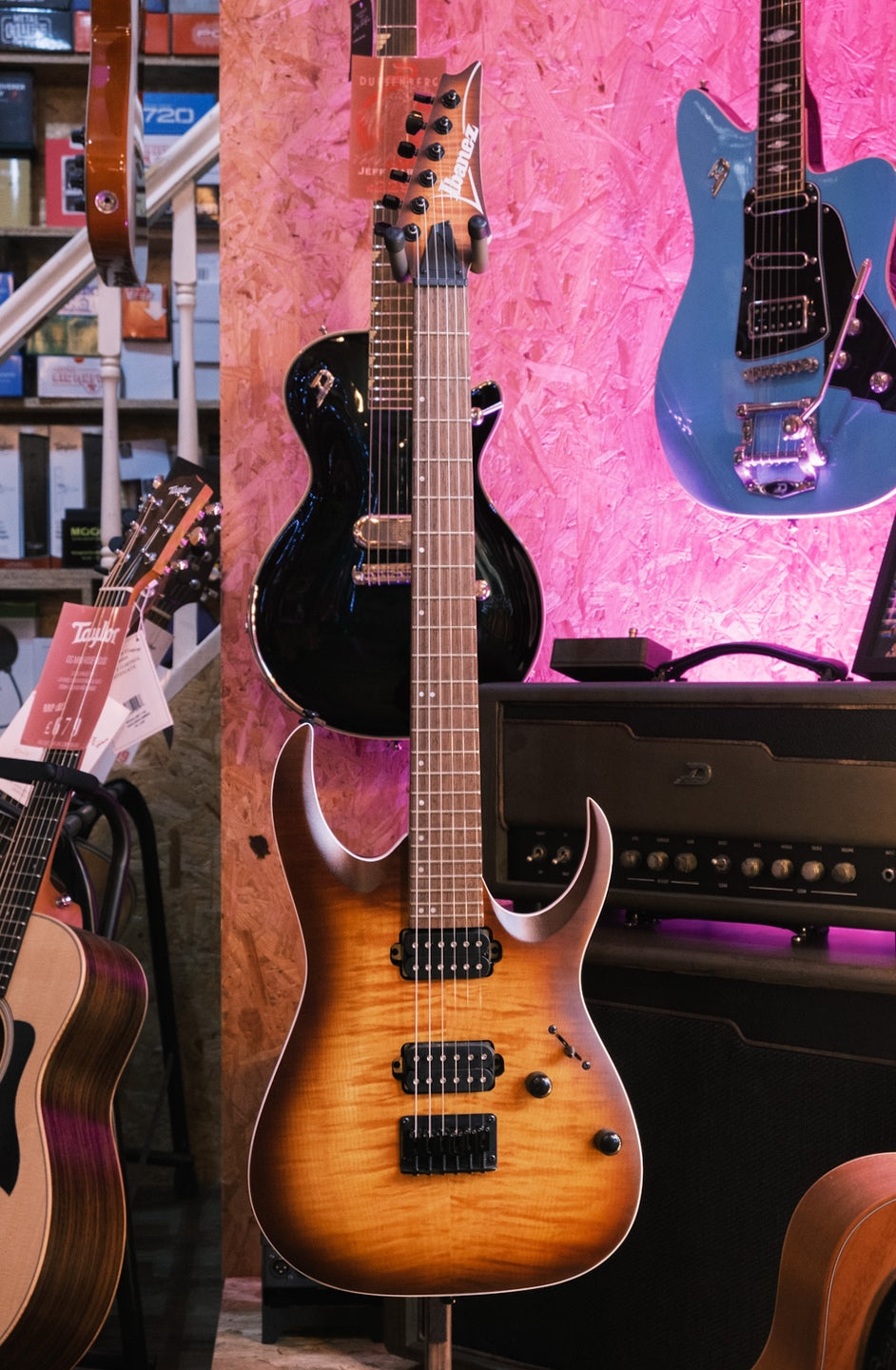 PRE-LOVED Ibanez RGA42FM Dragon Eye Burst Flat