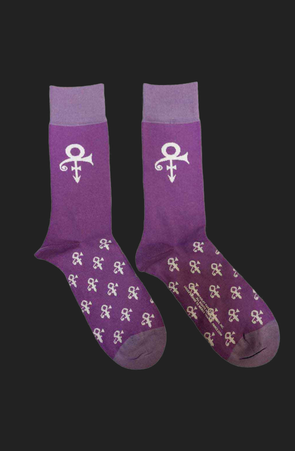 Prince Unisex Ankle Socks: Symbol (Purple) (UK Size 7 - 11)