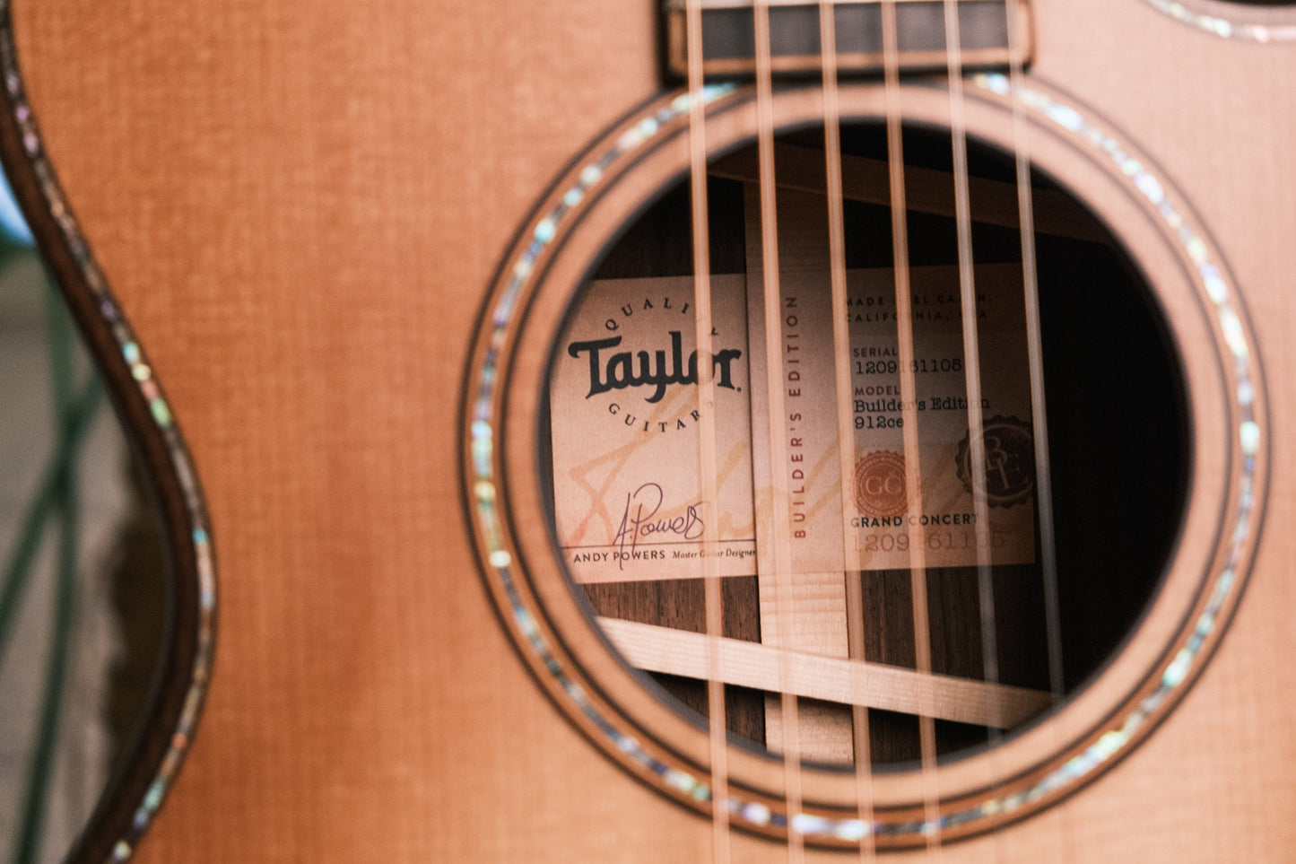 Taylor Builder's Edition 912ce Wild Honey Burst