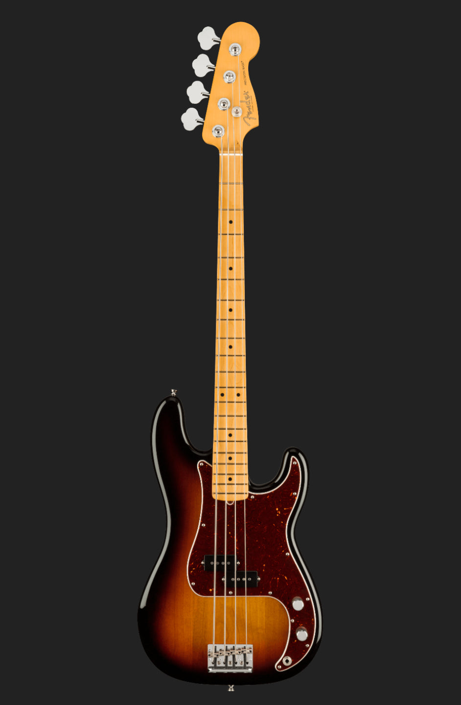 Fender American Professional II Precision Bass, Maple Neck, 3-Colour Sunburst