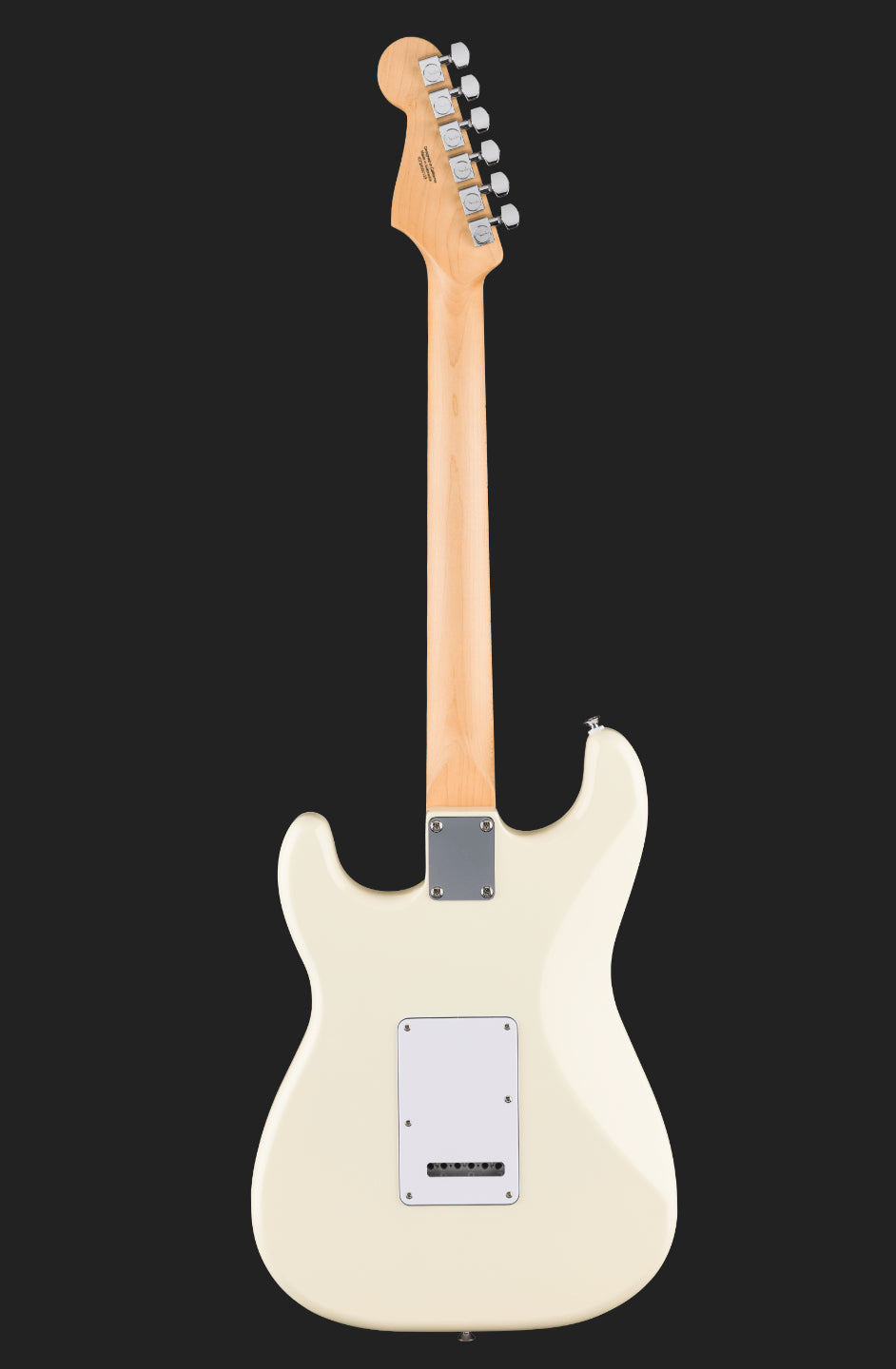 Fender Standard Stratocaster, Maple Fingerboard, Olympic White, White Pick Guard.