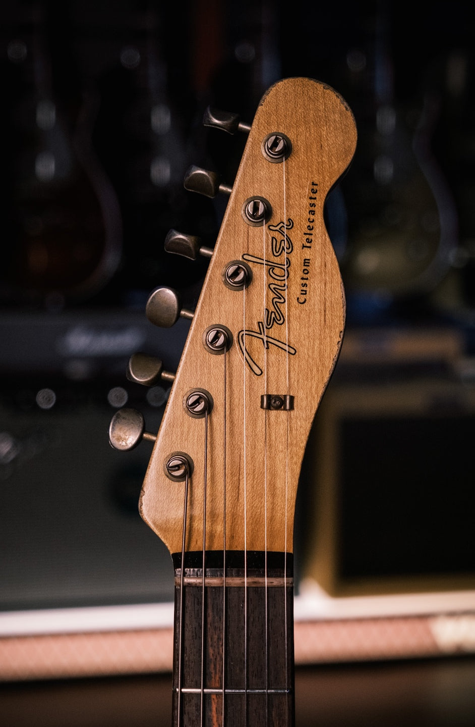 Fender Custom Shop 1960 Telecaster Custom Heavy Relic - Aged Lake Placid Blue over Chocolate 3 Tone Sunburst