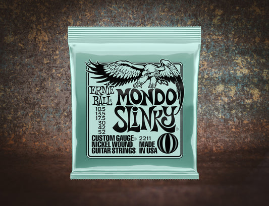 Ernie Ball 2211 Mondo Slinky Electric Guitar 6 Strings 10.5 - 52