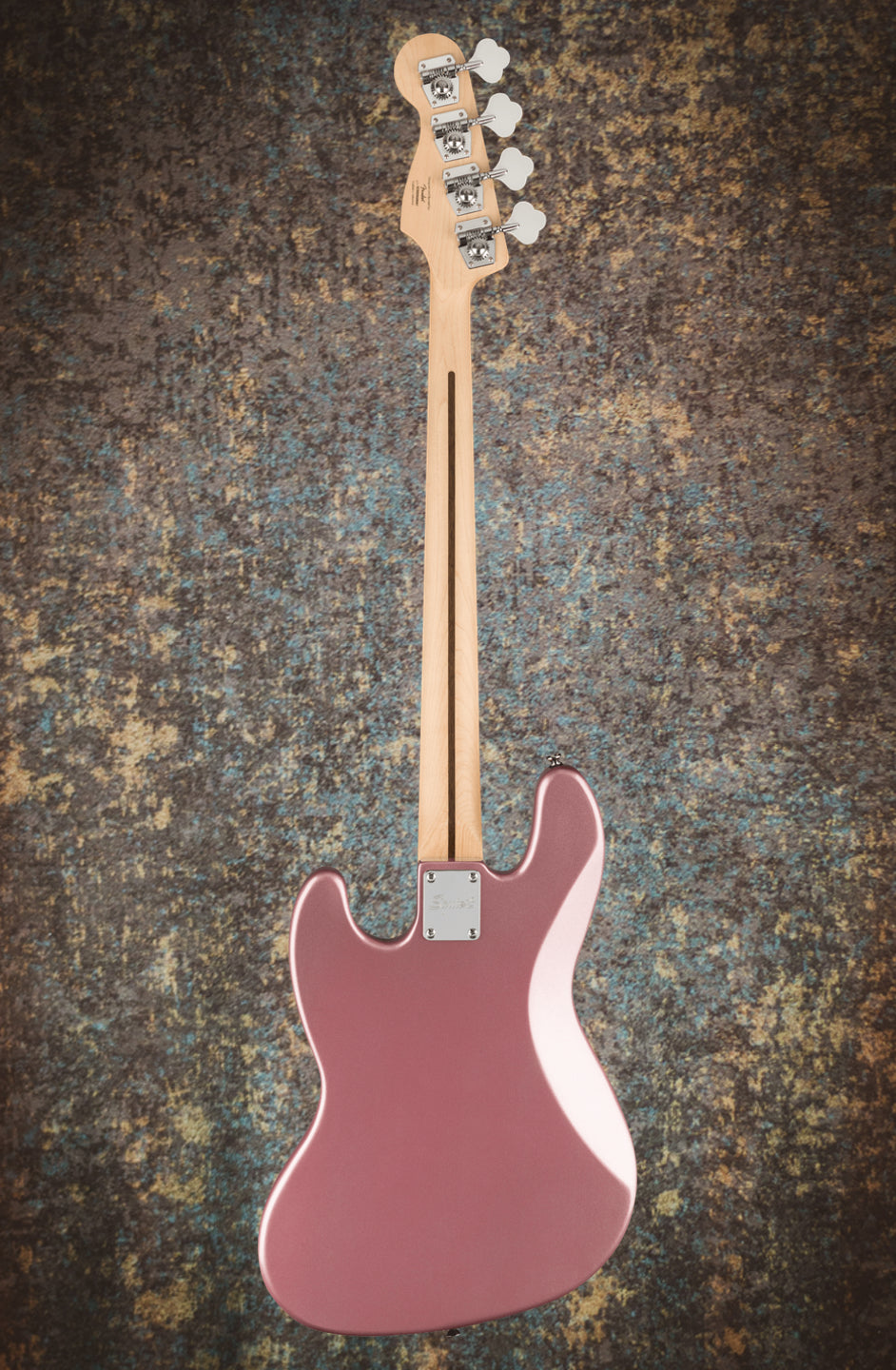 Squier Affinity Series™ Jazz Bass®, Laurel Fingerboard, Black Pickguard, Burgundy Mist