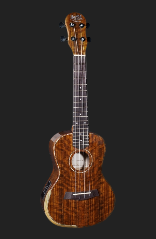 Barnes & Mullins BMUK5CE Electro-Acoustic Concert Ukulele, Walnut