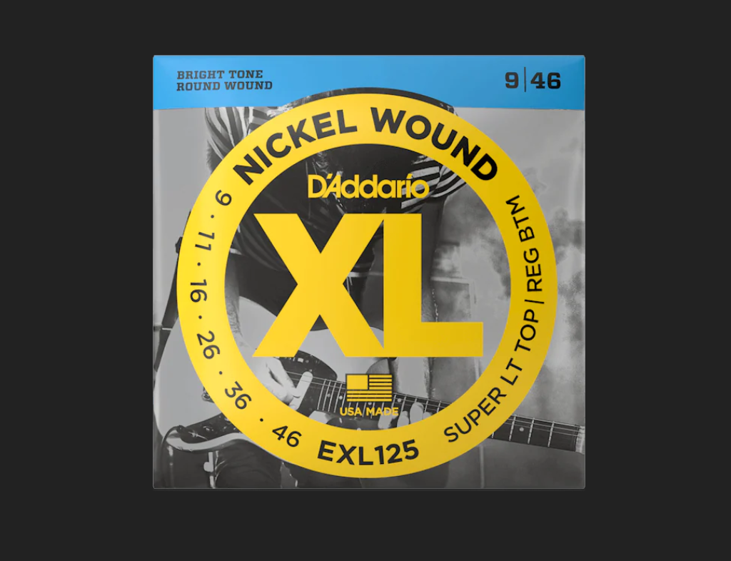 D'addario XL Nickel Wound Electric Guitar Strings, 9-46