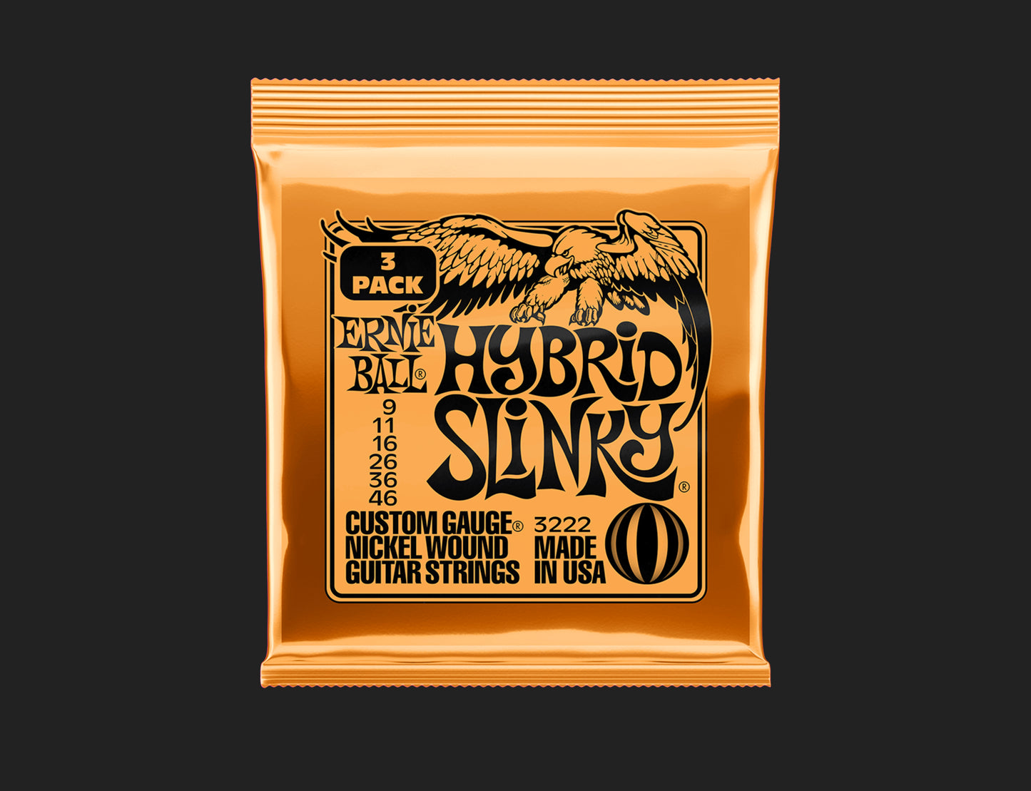 Ernie Ball Slinky Nickel Wound Strings 3 Pack