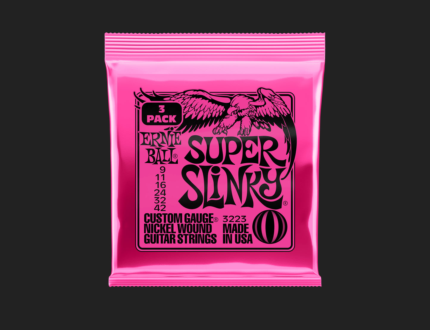 Ernie Ball Slinky Nickel Wound Strings 3 Pack