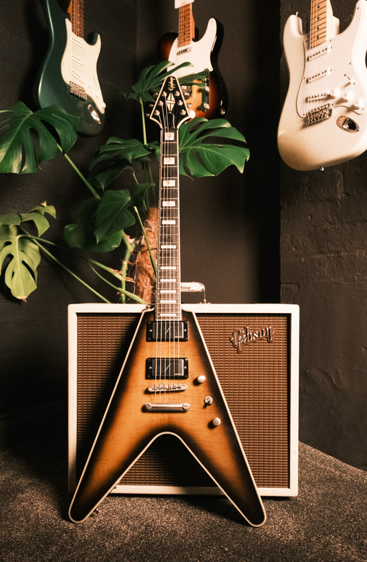 PRE LOVED Epiphone Flying V Prophecy, Yellow Tiger Aged