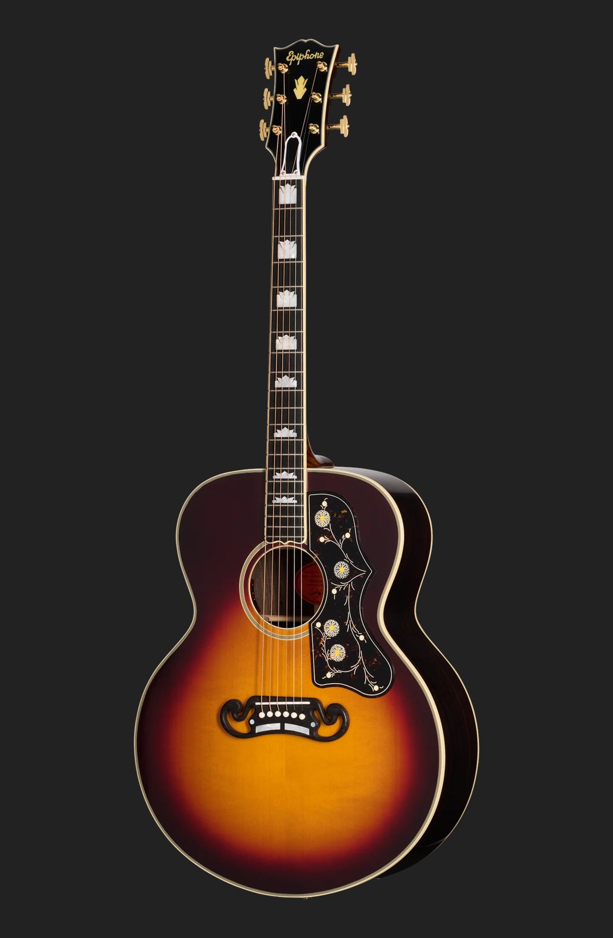 Epiphone Inspired by Gibson Custom Pre War SJ200 Rosewood Reissue, Vintage Sunburst
