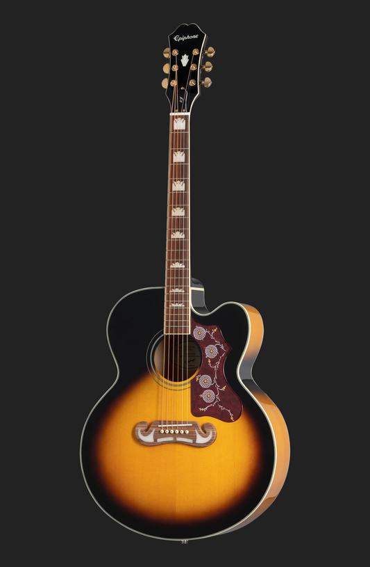Epiphone J-200 EC Studio, Vintage Sunburst