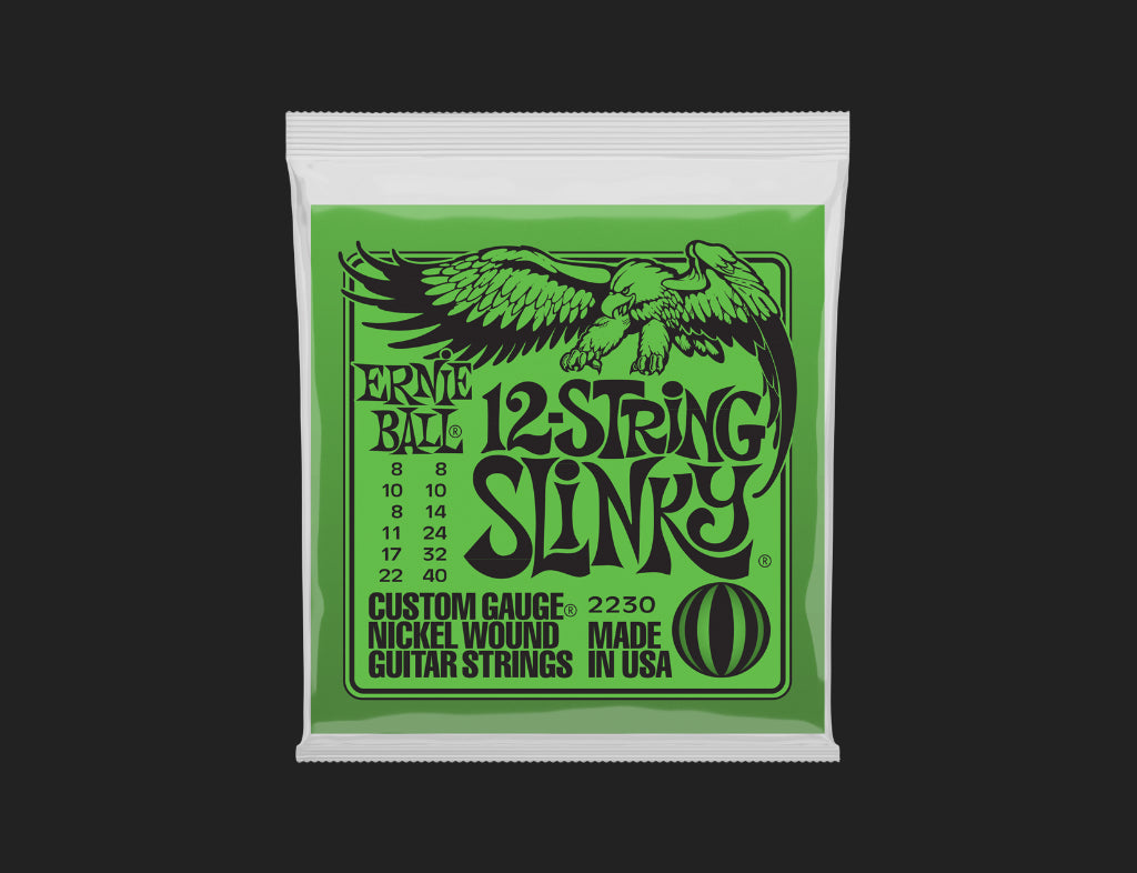 Ernie Ball 12-String Slinky Electric Guitar Strings 8-40 (2230)