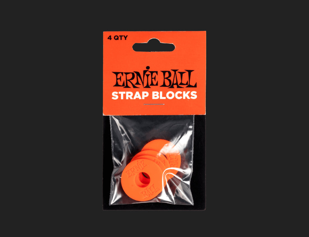 Ernie Ball Strap Block 4PK Red P05620