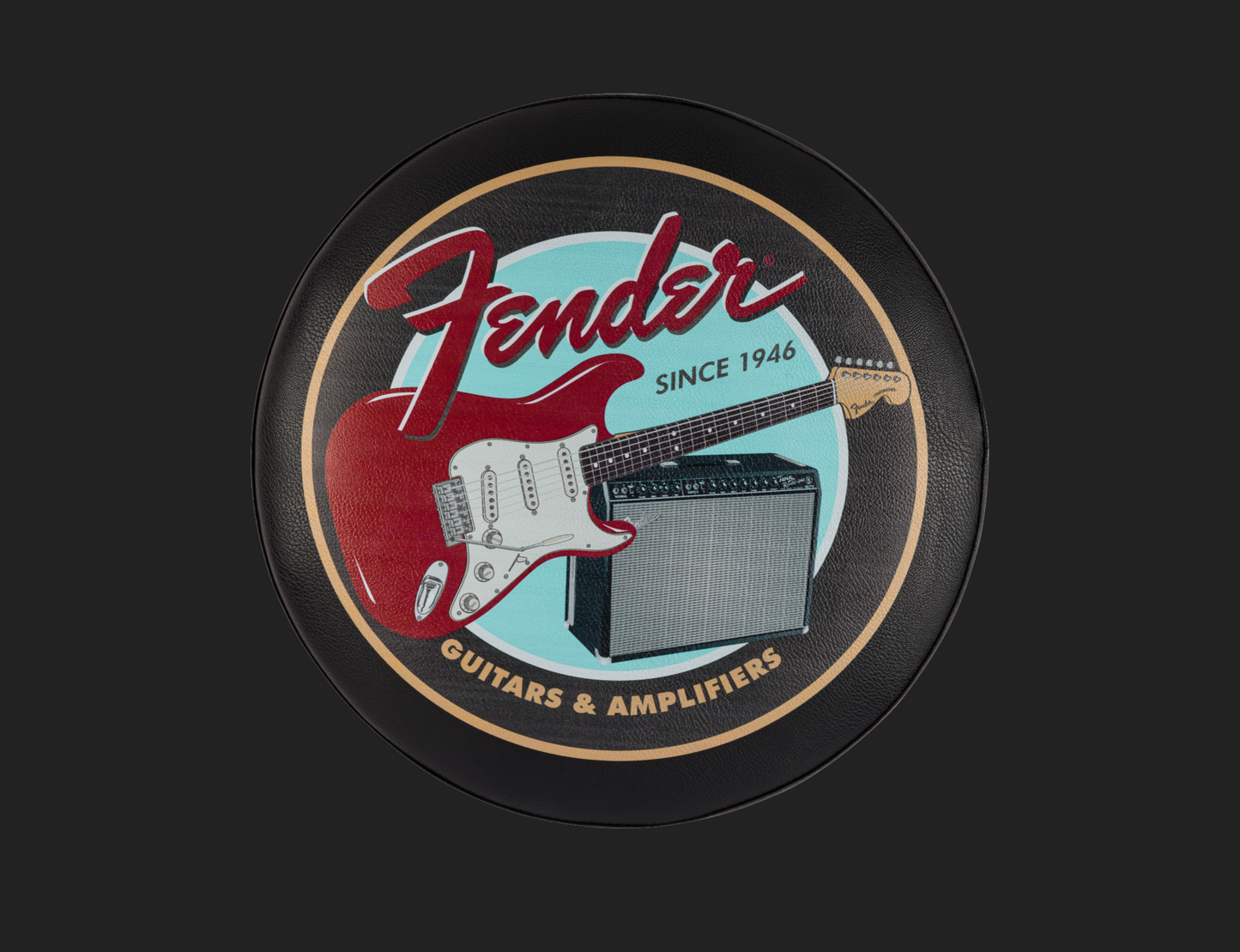 Fender Guitars and Amps Pick Pouch Bar Stool