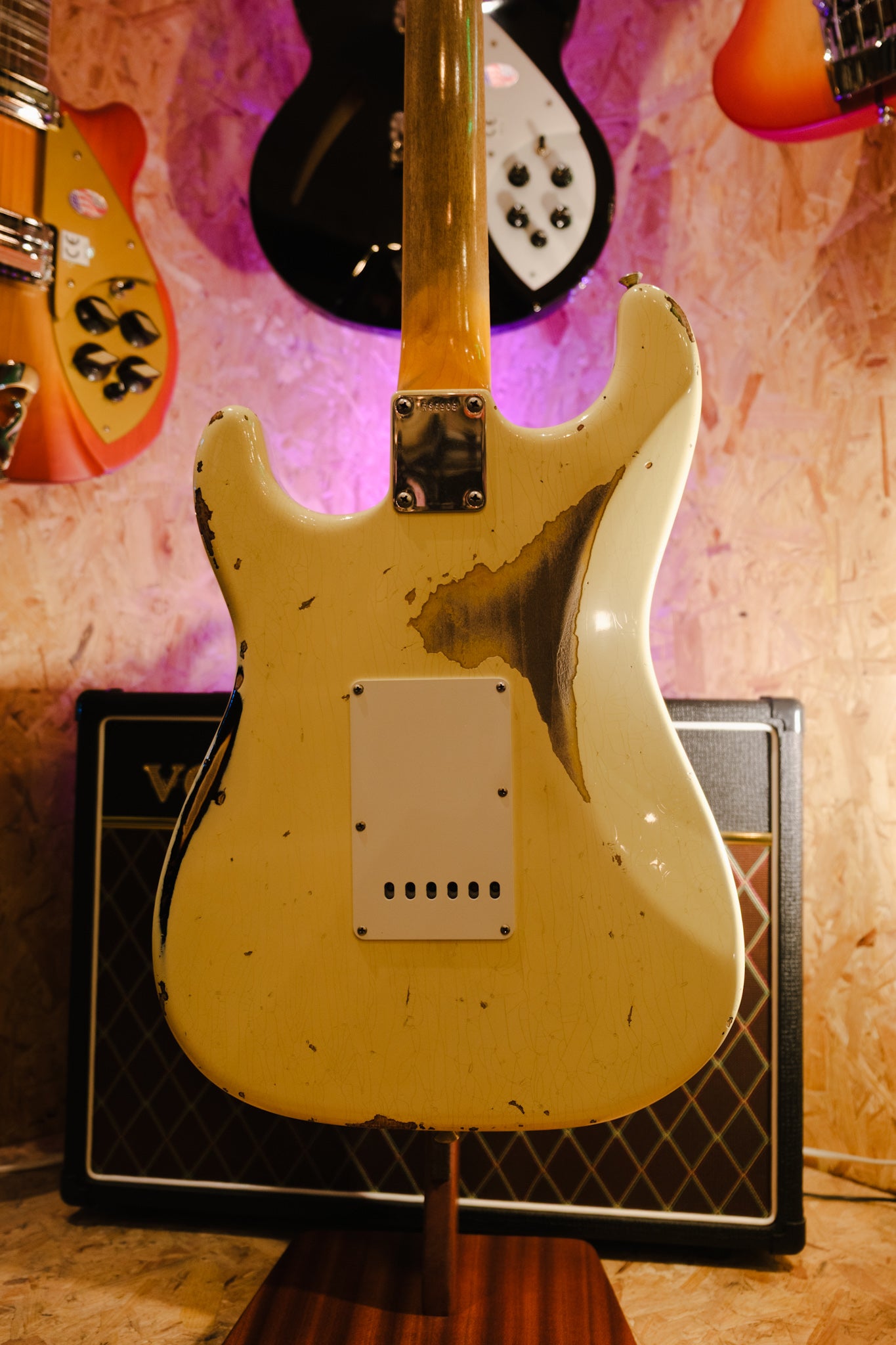 PRE LOVED Fender Custom Shop 1960 Stratocaster Relic, Vintage White Over 3 Tone Sunburst, Heavy Relic (2016)