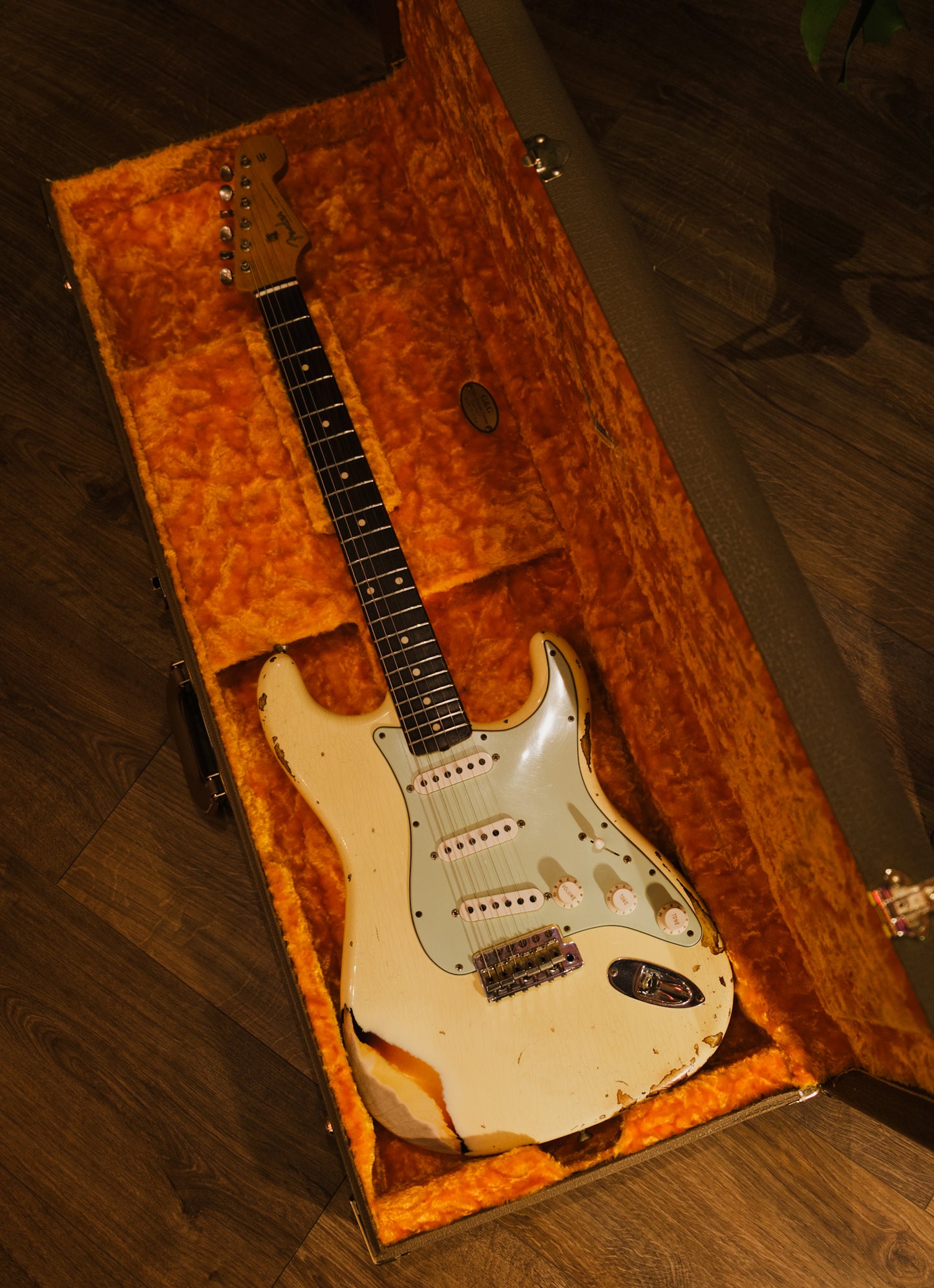 PRE LOVED Fender Custom Shop 1960 Stratocaster Relic, Vintage White Over 3 Tone Sunburst, Heavy Relic (2016)