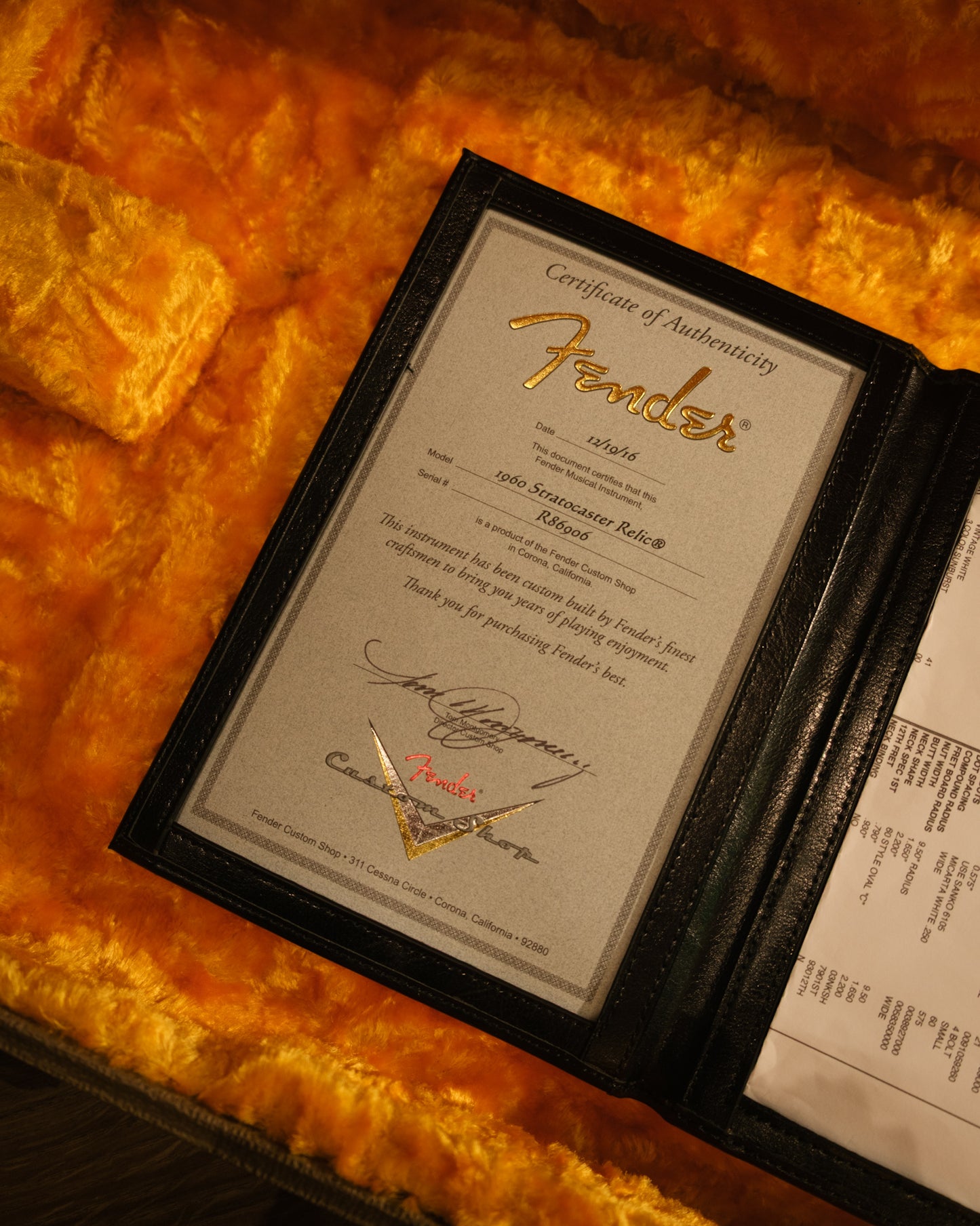 PRE LOVED Fender Custom Shop 1960 Stratocaster Relic, Vintage White Over 3 Tone Sunburst, Heavy Relic (2016)