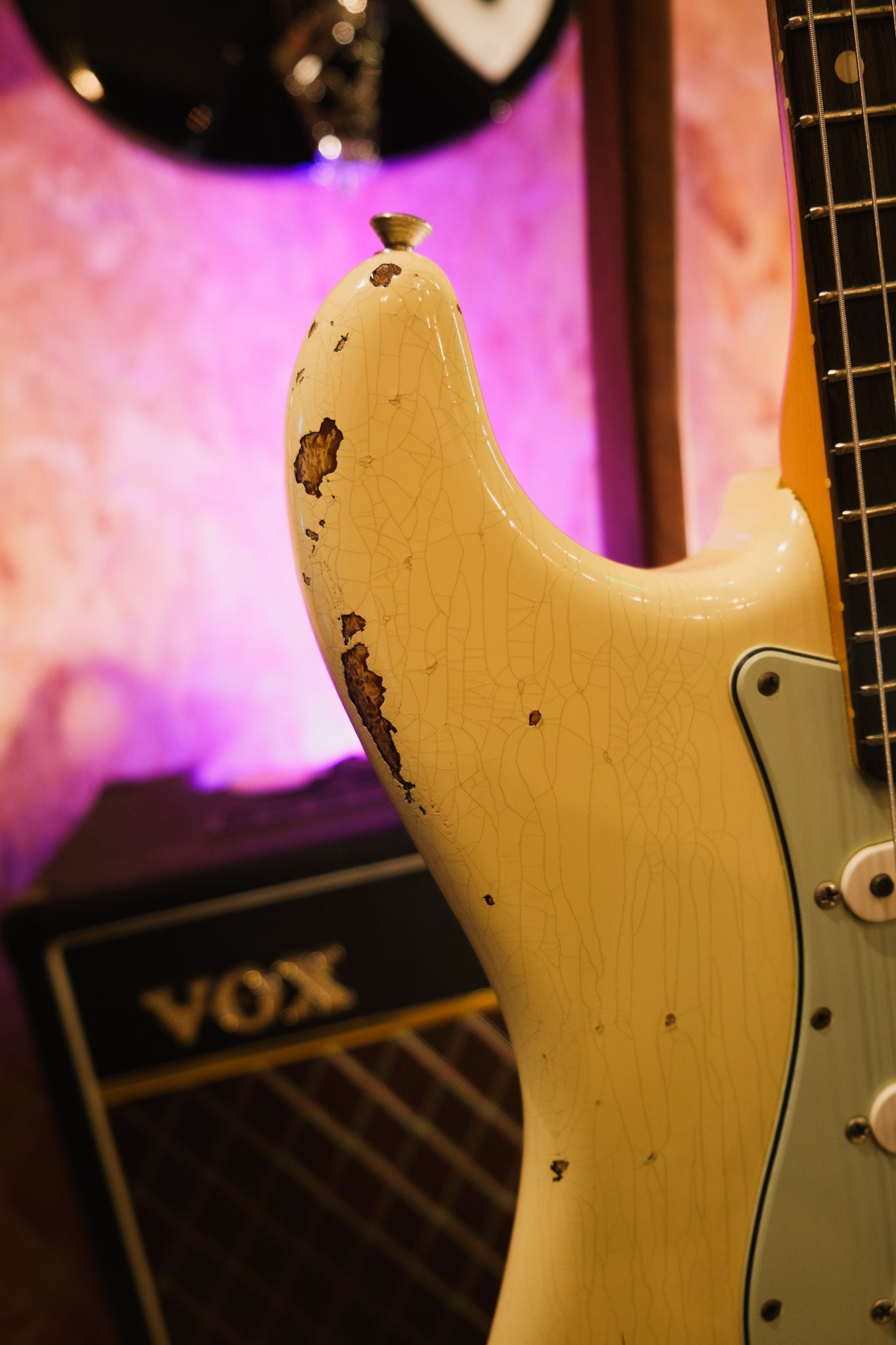 PRE LOVED Fender Custom Shop 1960 Stratocaster Relic, Vintage White Over 3 Tone Sunburst, Heavy Relic (2016)