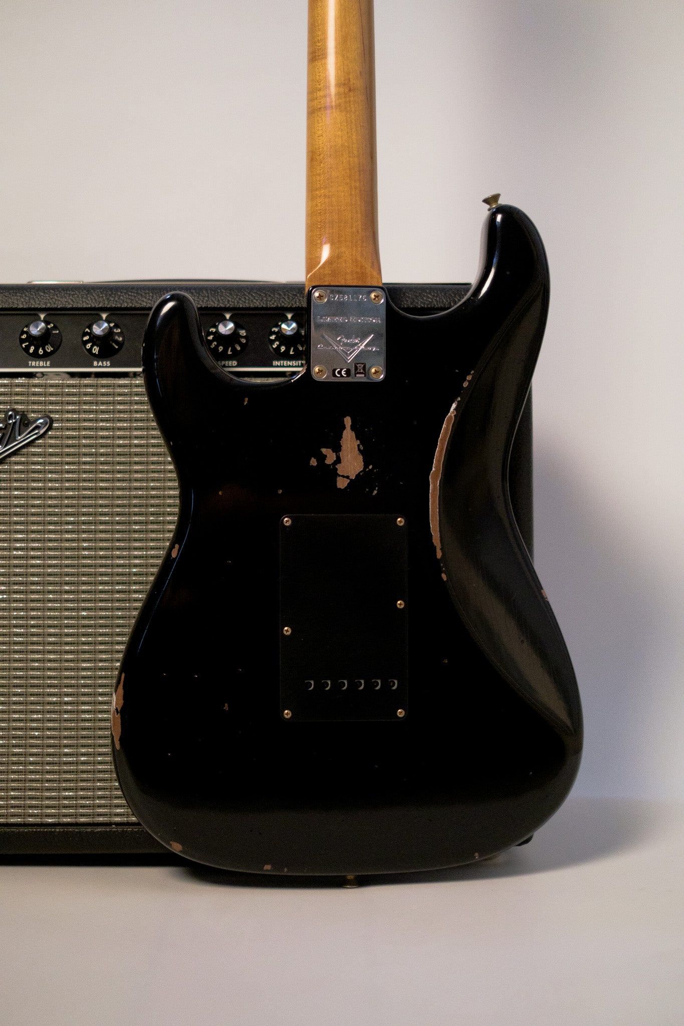 Fender Custom Shop Limited Black Roasted Dual-Mag Stratocaster, Relic, Black