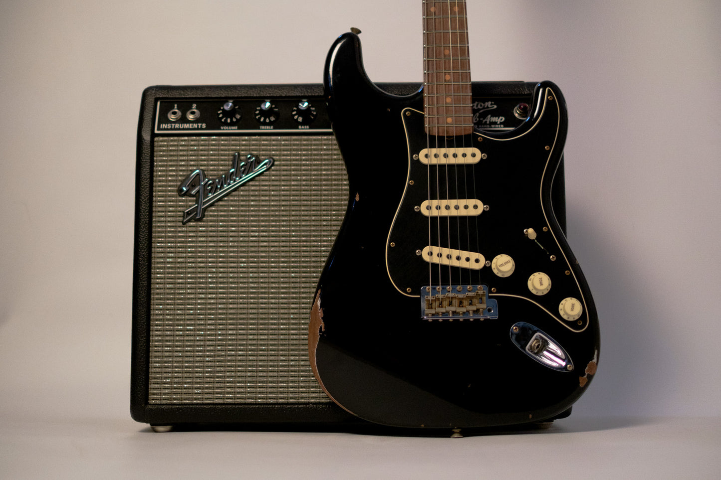 Fender Custom Shop Limited Black Roasted Dual-Mag Stratocaster, Relic, Black